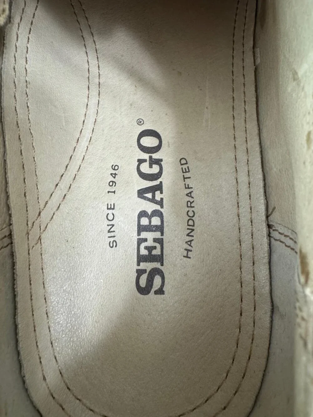 Sebago Brattle Men’s 9.5D British Tan Leather Wingtip Oxford Brogue Shoes